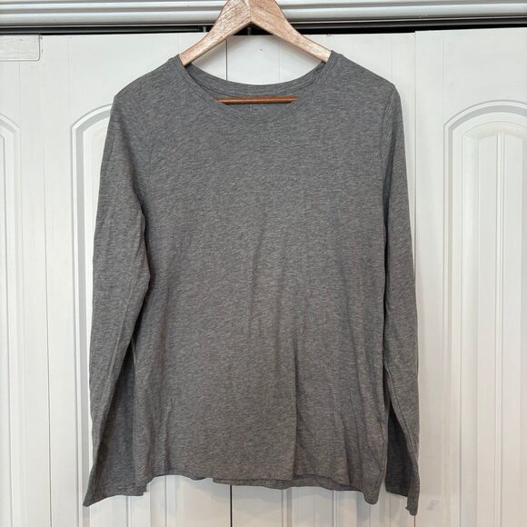 Time And Tru Gray Long Sleeve Tee Medium - Picture 1 of 5